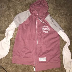 Pink zip up